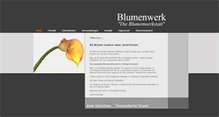 Desktop Screenshot of das-blumenwerk.de